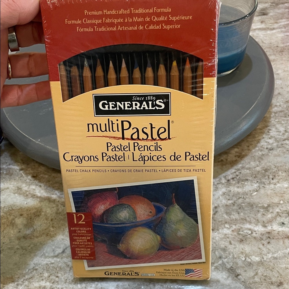 NEW General’s multi pastel pencils, 12 artist quality colors